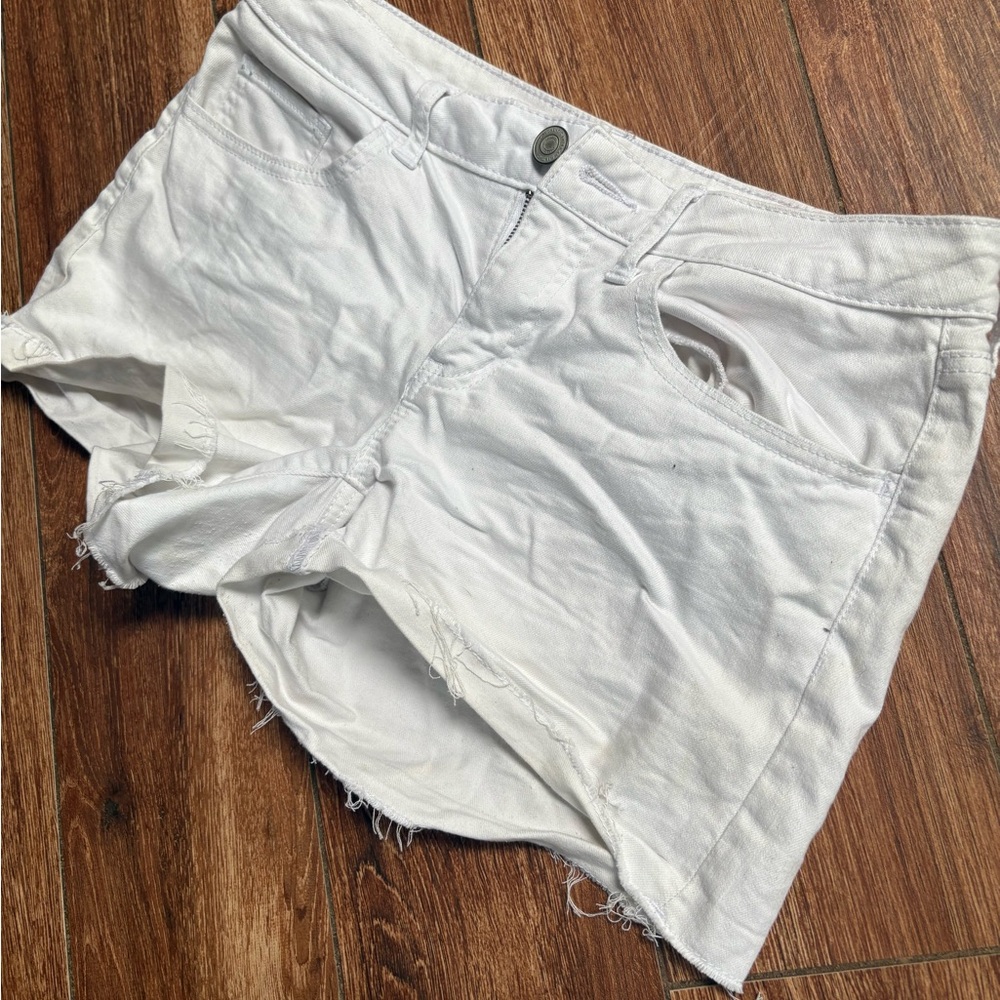 SO White Jean Shorts Relaxed Fit Casual